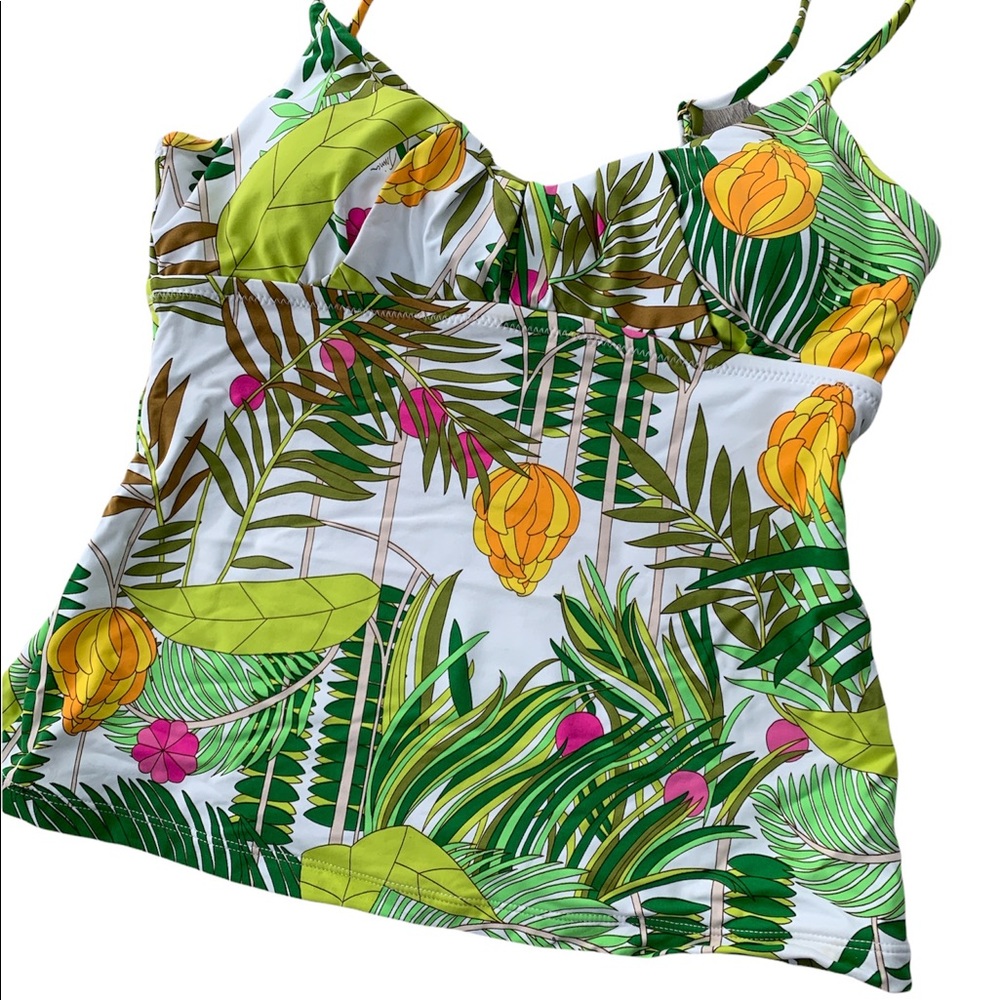 Trina Turk It's Bananas Tankini Swim Top Retail 100$, size 6 NEW WITHOUT TAGS - Picture 2 of 7